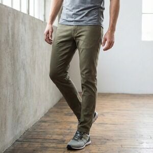 Lululemon ABC Slim-Fit Pant Mens 30 32" Utilitech‎ Dark Olive Chinos Golf Travel
